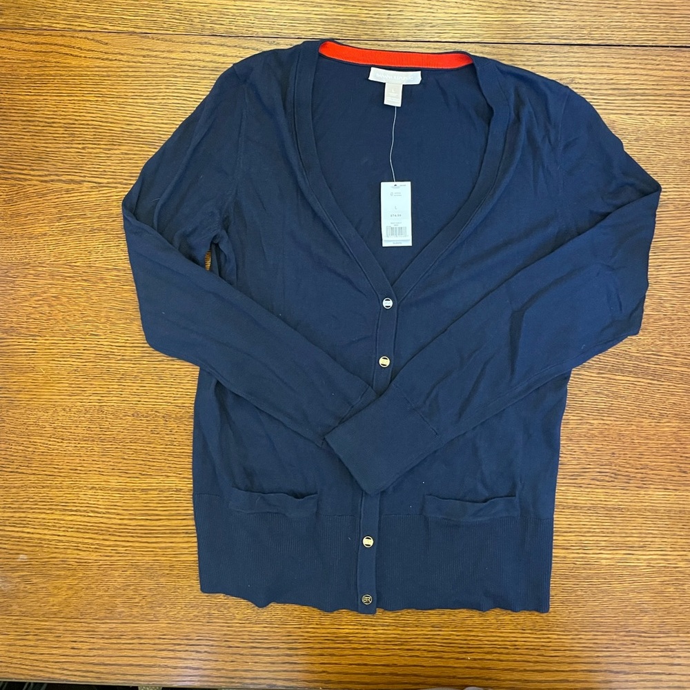 BR Navy Cardigan